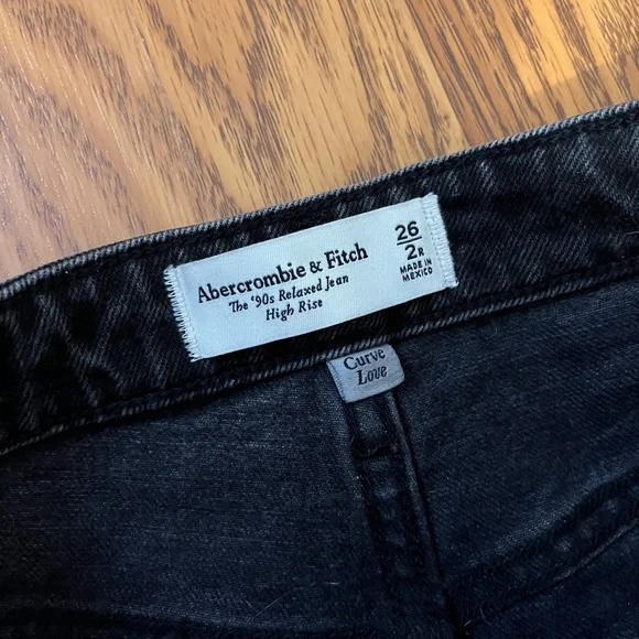 Abercrombie & Fitch Black Straight Leg Jeans - Picture 5 of 7